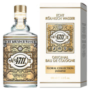 4711 bottle front view showing design and brand, highlights refined unisex look