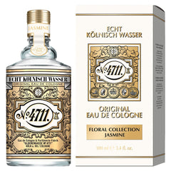 4711 bottle front view showing design and brand, highlights refined unisex look