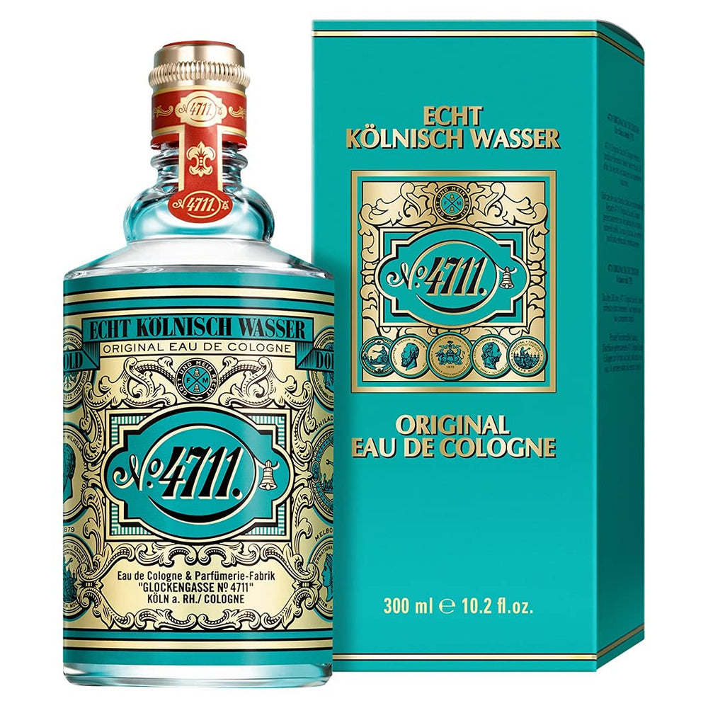 4711 front packaging showing 10 oz bottle and retail-ready gift presentation