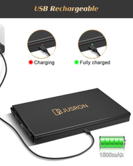 JUSRON LED touch controls illuminated, offering adjustable brightness benefit