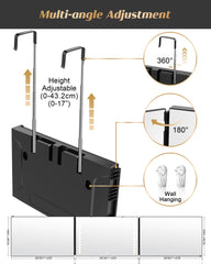 JUSRON three-sided opened view displaying full 360° visibility for precise grooming