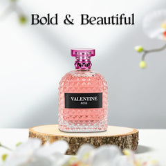 A CENTER bottle label close-up revealing scent identity and clarity