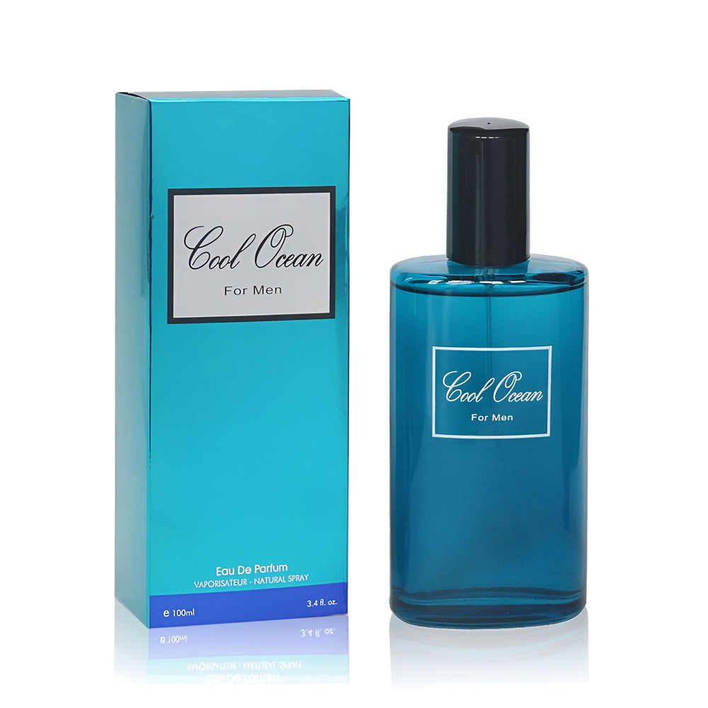A CENTER Cool Ocean front bottle shows refined design and easy gifting