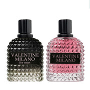 A CENTER front packaging showing both bottles and gift appeal