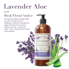 A LA MAISON pump dispensing creamy lather for easy application