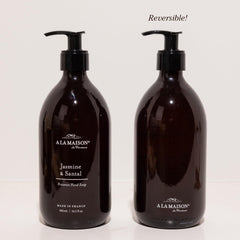 A LA MAISON creamy foam texture close-up demonstrating gentle, moisturizing lather