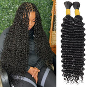 Aailvmey front packaging showing two 110g boho braid bundles and product benefits