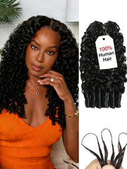 Aailvmey front packaging showing 18-inch Burmese Curly bundles and clear labeling for easy selection