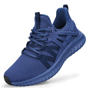 Abboos front view dark blue shoe showing clean silhouette and versatile style