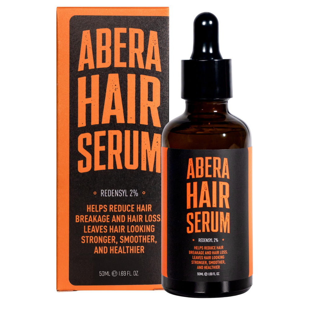 ABERA front dropper bottle showing clear label and compact size for daily use