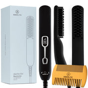 Aberlite EDC front view showing brush head and compact shape for portable grooming