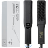 Aberlite Pro front view showing sleek heated brush for fast styling