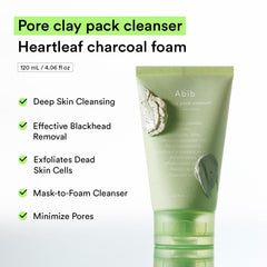 Abib charcoal and clay powder detail highlighting deep-clean action