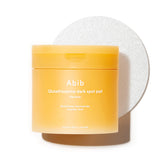 Abib front packaging showing pads and benefits for brighter skin