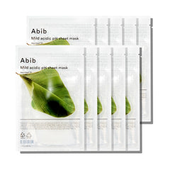 Abib front packaging showing set of ten masks and calming design