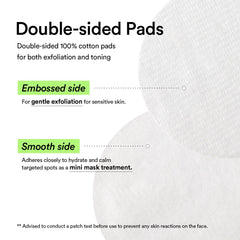 Abib close-up of embossed pad texture for gentle exfoliation benefit
