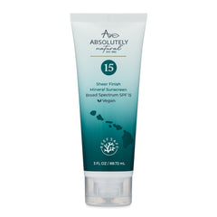 Absolutely Natural front packaging showing 3 oz tube and SPF label for daily protection