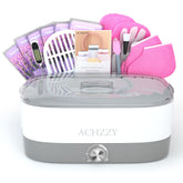 Achzzy front view of paraffin wax machine showing controls and wide opening for easy use