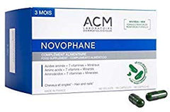 ACM Novophane front pack showing stronger hair and nails