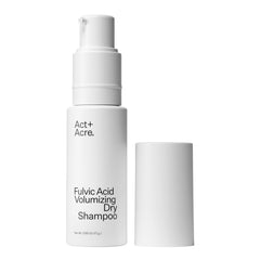 ACT+ ACRE front packaging showing minimalist unscented dry shampoo