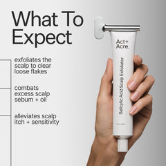 ACT+ ACRE serum texture close-up highlighting lightweight spreadability