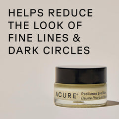 Acure eye balm open jar displaying the balm for targeted under-eye moisture