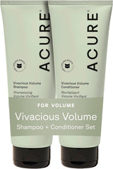 Acure front packaging showing Vivacious Volume set and label, boosting shelf appeal