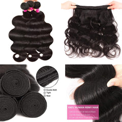 Adigrace three bundles laid out emphasizing full density and thick ends benefit