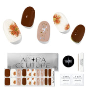 Adora Couture front packaging showing gilded flower nail strips and included tools