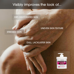 Advanced Clinicals ingredient label close-up highlighting vitamins C and E benefits