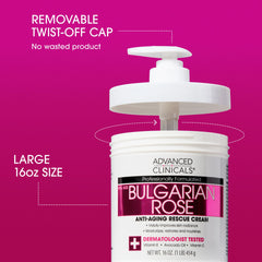 Advanced Clinicals cream being scooped to show easy application and absorbency
