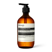 Aesop bottle front packaging showing citrus gel and clear branding for quick selection