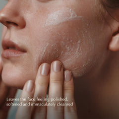 Aesop cream exfoliant texture close-up for gentle polishing benefit