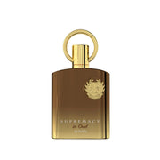 Afnan Supremacy in Oud front view shows elegant bottle and luxury appeal
