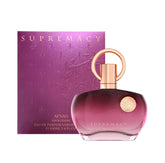 Afnan Supremacy Purple front packaging showing bottle and box, elegant presentation benefit