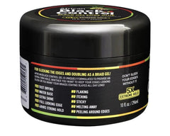 African Black Control applied to edges demonstrating sleek hold benefit