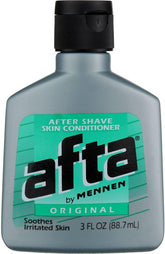 Afta front packaging showing three original 3 oz bottles and clear branding for convenience