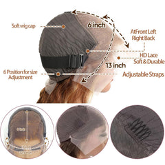Agairl back view of cap with adjustable straps and four combs for security