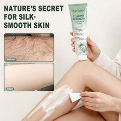 AgeVance cream texture close-up demonstrating smooth moisturizing feel