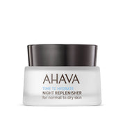 AHAVA front jar view showing packaging and rich night cream benefits