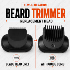 AIJALY trimmer mounted on a Braun shaver enabling dual shaving and trimming
