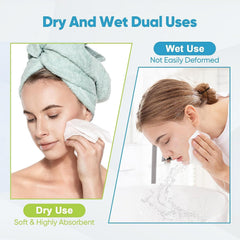 AIDEA towel held in hand to show XL size and easy handling benefit