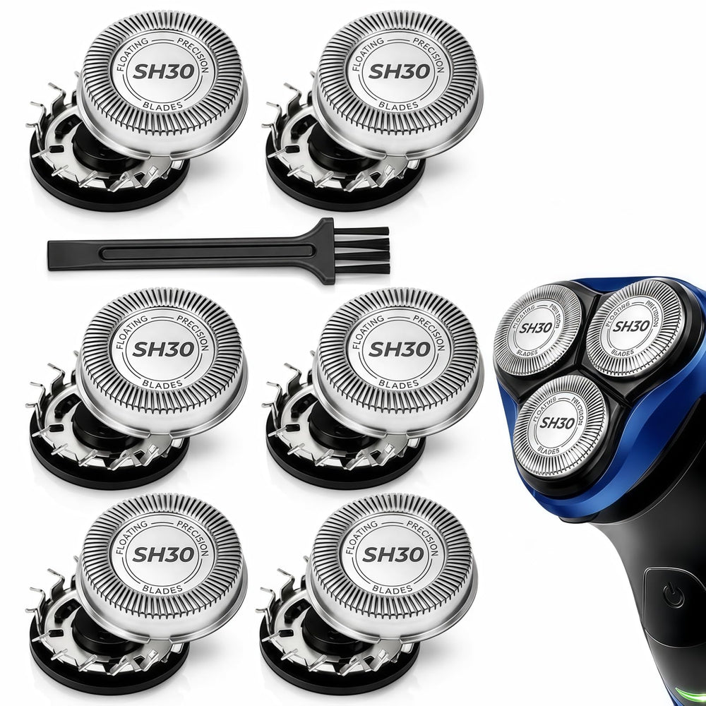 AIJALY replacement head front packaging showing contents and compatibility benefits