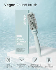 AIMIKE dual-shape bristles detail reducing pull and improving hold while styling