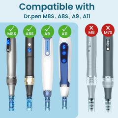Aiscool cartridge installed on Dr Pen device demonstrating secure fit and stable performance