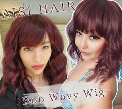 AISI HAIR bangs close-up highlighting trim-ready, face-framing benefit