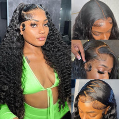 Aixiang Hair front view showing full 36-inch wig and natural benefits