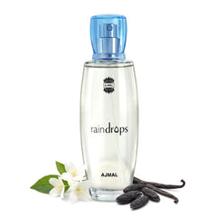 Ajmal Raindrops front bottle view showing elegant design and gifting appeal