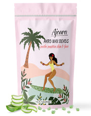 Ajoura front packaging 1 lb wax beads showing product and benefit of easy home waxing