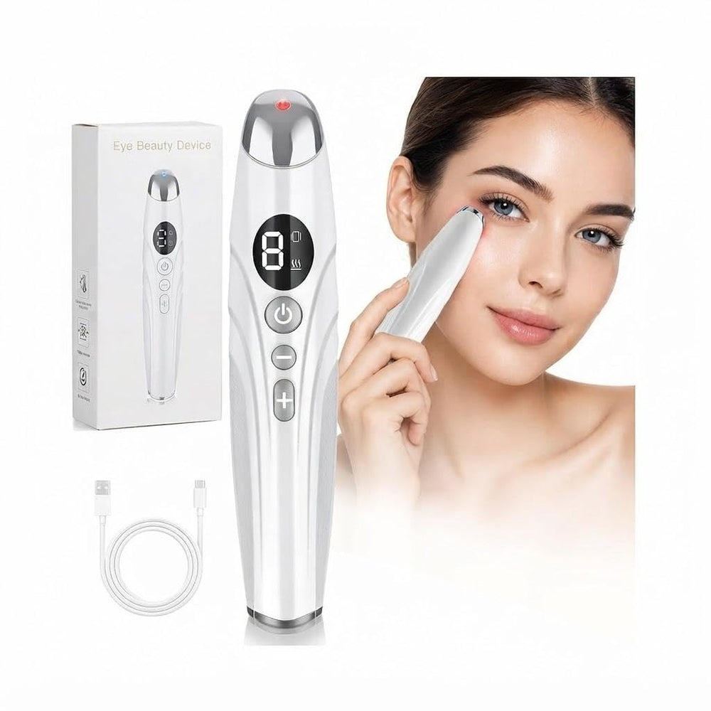 AKQBPN heated eye wand front view showing compact design and portability